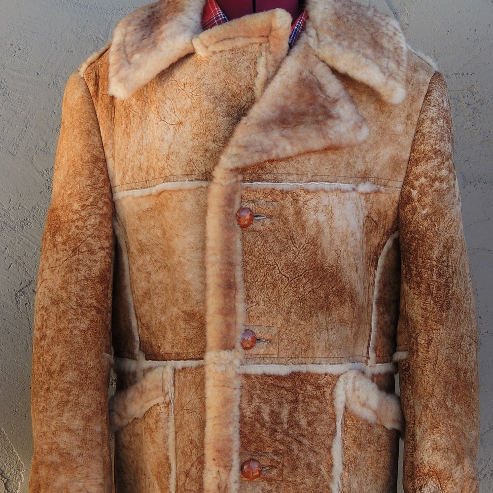 >ll==l> Marlboro Man Sheepskin Coat Size (L)